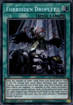 Forbidden Droplet 1st Ed Secret ROTD-EN065  Yu-Gi-Oh! - Image 3