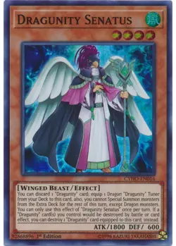 Yugioh - Dragunity Senatus (Super Rare) (Unlimited) - CYHO-EN016 P - Image 2