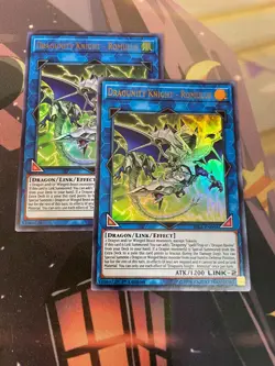 YUGIOH - DRAGUNITY KNIGHT ROMULUS X2 - ULTRA RARE - 1ST/UNL - RIRA - NM - Image 2