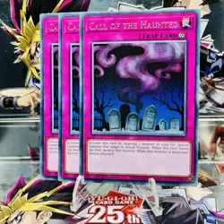 3x Yugioh Playset Call of the Haunted VASM-EN059 Rare 1st Ed Near Mint - Image 2