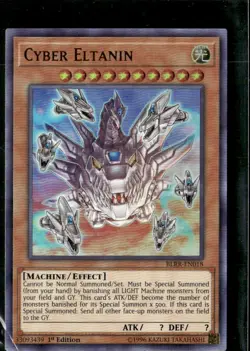 YuGiOh TCG Cyber Eltanin BLRR-EN018 Ultra RARE 1st ED - Image 1