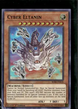 YuGiOh TCG Cyber Eltanin BLRR-EN018 Ultra RARE 1st ED - Image 3