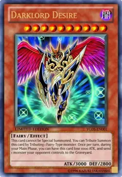 Darklord Desire - YG05-EN001 - Ultra Rare - Limited Edition x1 - Lightly Played - Image 1