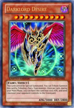 Darklord Desire - YG05-EN001 - Ultra Rare - Limited Edition x1 - Lightly Played - Image 2