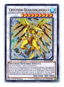 Crystron Quariongandrax - RATE-EN046 - Ultra Rare 1st Edition - Yugioh - Image 1