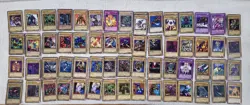 Vintage 1996 LOT OF 130 YUGIOH CARDS Game Worn Used! - Image 1