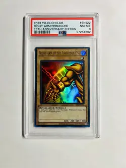 PSA 8 YUGIOH!- Right Arm of the Forbidden One- LOB-EN122 25th Anniversary - Image 2