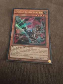 Yugioh Zoodiac Thoroughblade MP17-EN184 Ultra Rare 1st Edition - Image 2