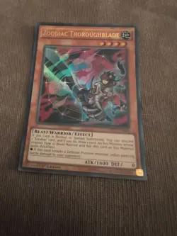 Yugioh Zoodiac Thoroughblade MP17-EN184 Ultra Rare 1st Edition - Image 7