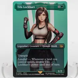 Tifa Lockhart #391 Foil Extended Art MTG Final Fantasy NM â€“ Legendary Landfall - Image 1