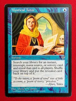 MTG 1X Mystical Tutor X1 Mirage Magic - MP/PL - Image 1