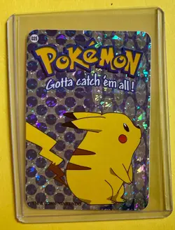 PIKACHU Pokemon Pocket Monsters Vintage Vending Prism Sticker 1999 Rare Foil NM - Image 4