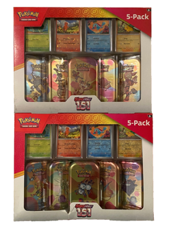 Pokemon Scarlet & Violet 151 5-Pack Mini Tins w/4 Promos, Costco Bundle Lot Of 2 - Image 3