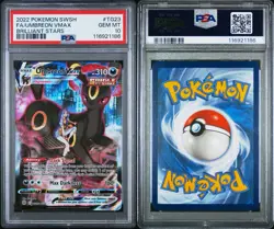 Umbreon VMAX TG23/TG30 PSA 10 GEM MINT Full Art Alt Alternate Pokemon Cards - Image 3