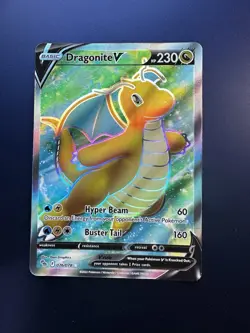 Pokémon TCG Dragonite V (Full Art) Pokemon GO 076/078 Holo Ultra Rare NM C6 - Image 3