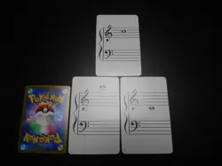 Pokemon Music Musical Note Card x3 Pikachu Pichu Raichu Evolutions #3727 - Image 7