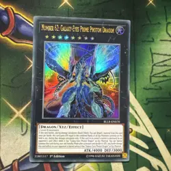 Yugioh! Number 62: Galaxy-Eyes Prime Photon Dragon BLLR-EN070 Ultra Rare 1st NM - Image 1
