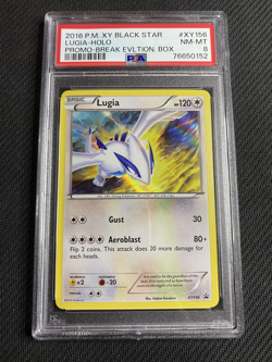 2016 Pokemon Lugia Holo XY156 BREAK Evolution Box Promo PSA 7 NM - Image 4