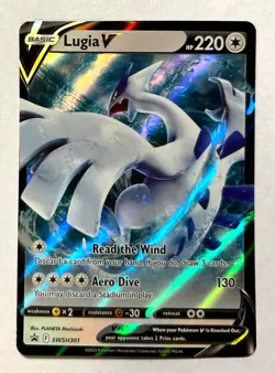 Pokemon - LUGIA V - BLACK STAR PROMO - SWSH301 - NM/M - NORMAL SIZE - Image 1