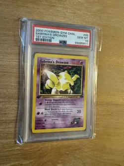 Pokemon Gym Challenge #95 - Sabrina's Drowzee - GEM Mint - 1st Edition - PSA 10! - Image 2