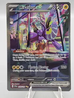 Pokemon Miraidon ex 244/198 Sv01 Scarlet & Violet Base Special Illustration Rare - Image 1