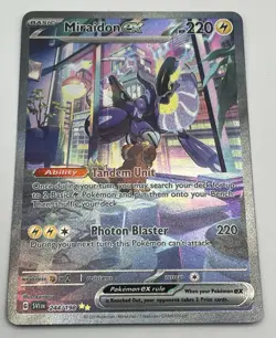 Pokemon Miraidon ex 244/198 Sv01 Scarlet & Violet Base Special Illustration Rare - Image 1