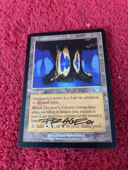 MTG Magic the Gathering Dromar's Cavern Signed Franz Vohwinkel Planeshift card - Image 1