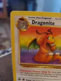 Dragonite 19/62 Rare Non Holo Fossil Set Pokemon Card WOTC 1999 TCG LP++ - Image 2