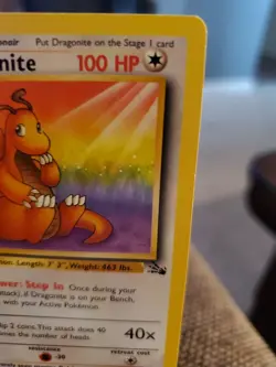 Dragonite 19/62 Rare Non Holo Fossil Set Pokemon Card WOTC 1999 TCG LP++ - Image 3