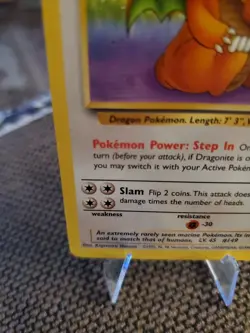 Dragonite 19/62 Rare Non Holo Fossil Set Pokemon Card WOTC 1999 TCG LP++ - Image 5