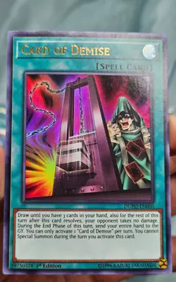 Yugioh Card of Demise DUPO-EN050 Ultra Rare Duel Power  1st Edition - NM - Image 2