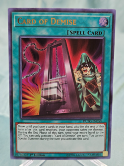 Yugioh Card of Demise DUPO-EN050 Ultra Rare Duel Power  1st Edition - NM - Image 5
