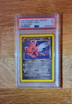 Dark Scizor 1st Edition | Neo Destiny 9/105 | Psa 5 Excellent Holo Pokemon Card - Image 1
