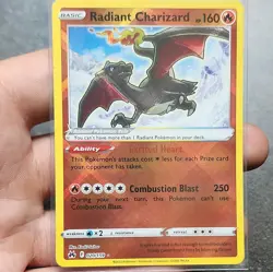 Pokémon TCG Radiant Charizard Crown Zenith Holo Card 020/159 Radiant Rare NM - Image 3