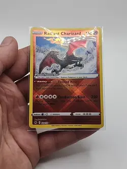 Pokémon TCG Radiant Charizard Crown Zenith Holo Card 020/159 Radiant Rare NM - Image 5