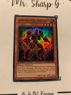 CHRONOMALY AZTEC MASK GOLEM - 1st EDITION NUMH-EN001 ENGLISH Yu-Gi-Oh! CARD HOLO - Image 12