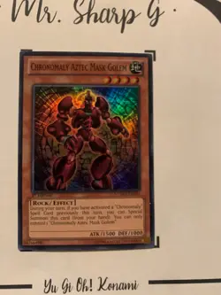 CHRONOMALY AZTEC MASK GOLEM - 1st EDITION NUMH-EN001 ENGLISH Yu-Gi-Oh! CARD HOLO - Image 3