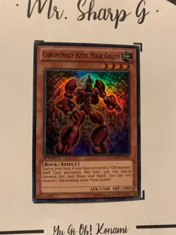 CHRONOMALY AZTEC MASK GOLEM - 1st EDITION NUMH-EN001 ENGLISH Yu-Gi-Oh! CARD HOLO - Image 4