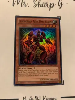 CHRONOMALY AZTEC MASK GOLEM - 1st EDITION NUMH-EN001 ENGLISH Yu-Gi-Oh! CARD HOLO - Image 5