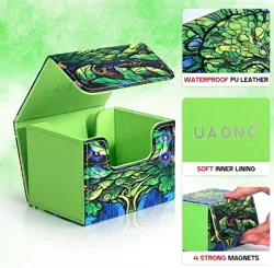 Card Deck Box for MTG, Trading Card Storage Box Holds 120+ Sleeved Commander Dec - Image 3