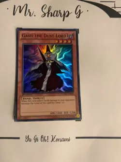 GASH THE DUSTLORD -1st EDITION NUMH-EN015 ENGLISH Yu-Gi-Oh! CARD SUPER RARE HOLO - Image 2