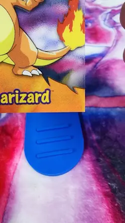 Charizard CLEAR Pokémon Card Topps BLUE Label TV Animation #06 LP PC3 Vintage - Image 10