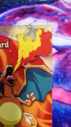 Charizard CLEAR Pokémon Card Topps BLUE Label TV Animation #06 LP PC3 Vintage - Image 13