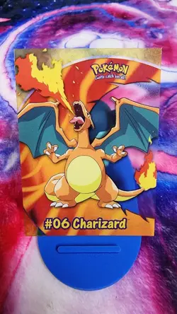 Charizard CLEAR Pokémon Card Topps BLUE Label TV Animation #06 LP PC3 Vintage - Image 6