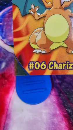 Charizard CLEAR Pokémon Card Topps BLUE Label TV Animation #06 LP PC3 Vintage - Image 9