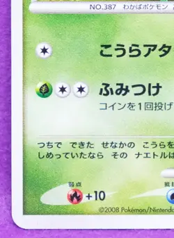 Turtwig Holo 2008 001/014 Pt Vintage Rare Nintendo Pokemon Card Japanese F/S - Image 4