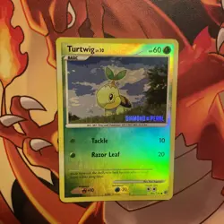 Pokemon card Turtwig 103/130 Diamond and Pearl cosmos holo promo TCG IR base set - Image 3