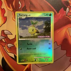 Pokemon card Turtwig 103/130 Diamond and Pearl cosmos holo promo TCG IR base set - Image 7