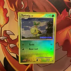 Pokemon card Turtwig 103/130 Diamond and Pearl cosmos holo promo TCG IR base set - Image 9