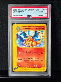 2002 Pokemon Expedition Base Set E-Card Series Charizard #39/165 PSA 10 GEM MT - Image 11